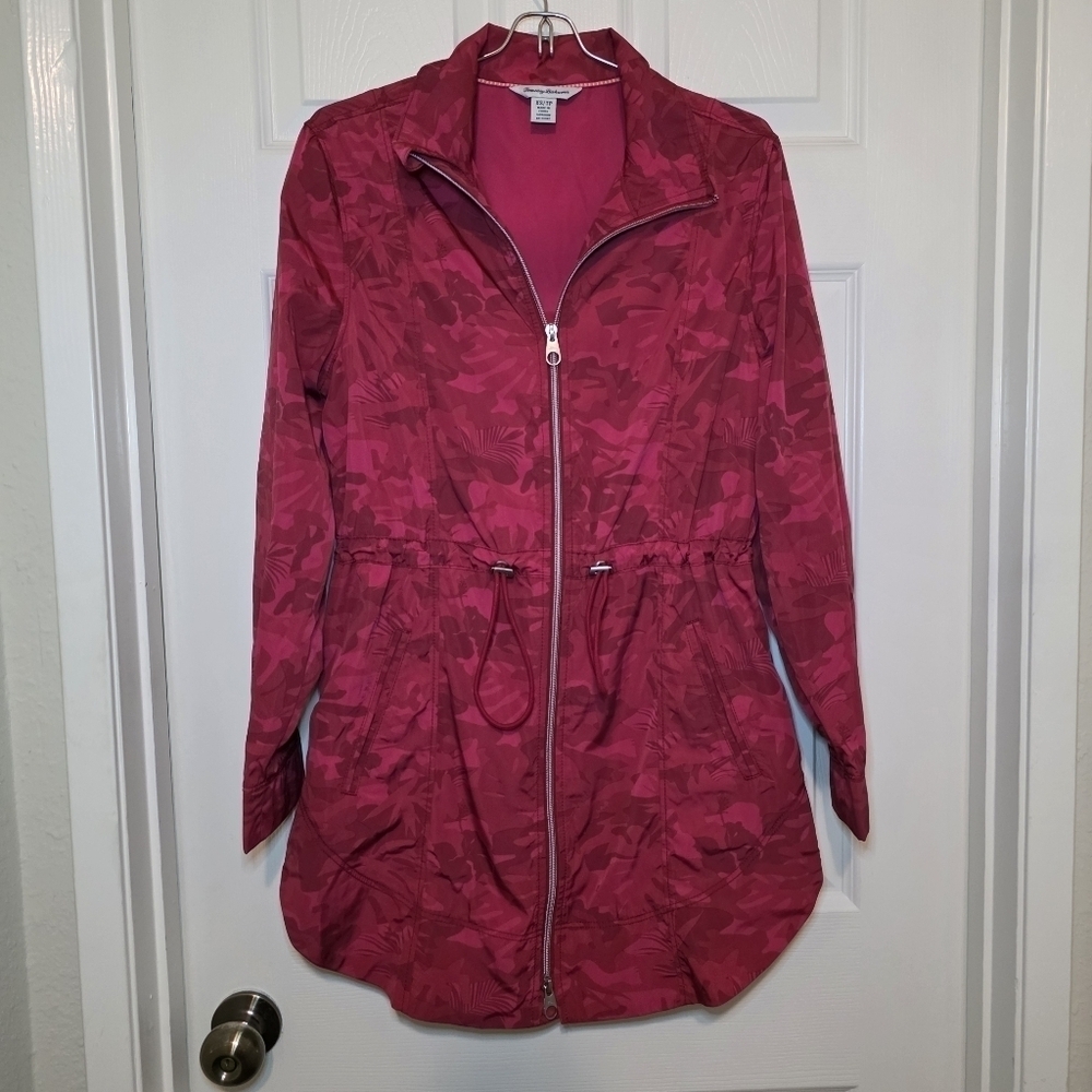 Tommy Bahama Jacket Womens Camo Canyon Anorak Drawstring Windbreaker Coat Sz XS